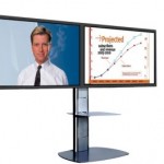 avlp_twin_x300 Standfuß AVLP Twin für zwei Bildschirme