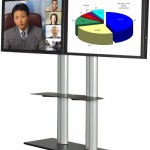 Walldisplay für 2 Bildschirme Videokonferenz Walldisplay für 2 Bildschirme Videokonferenz