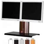 Desktop Bildschirmstandfuß Ständer für zwei Bildschirme