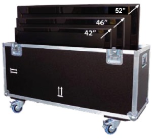 Flightcase Koffer für Bildschirm